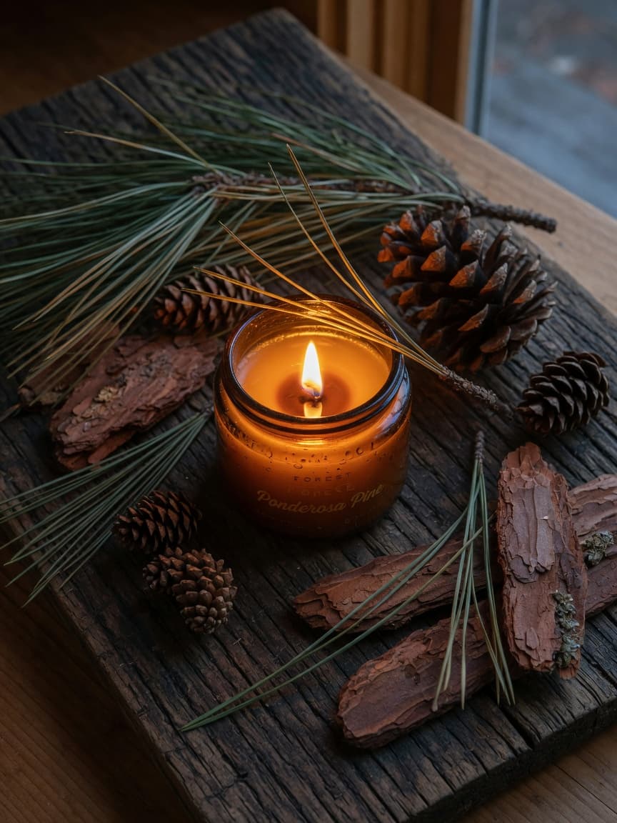 Forest wooden-wick candles from Sasquatch Candle Company