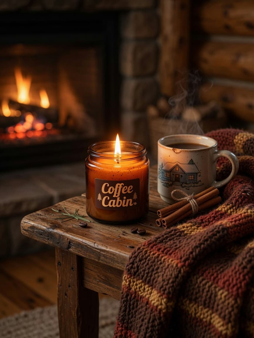 Warm & Cozy wooden-wick candles from Sasquatch Candle Company