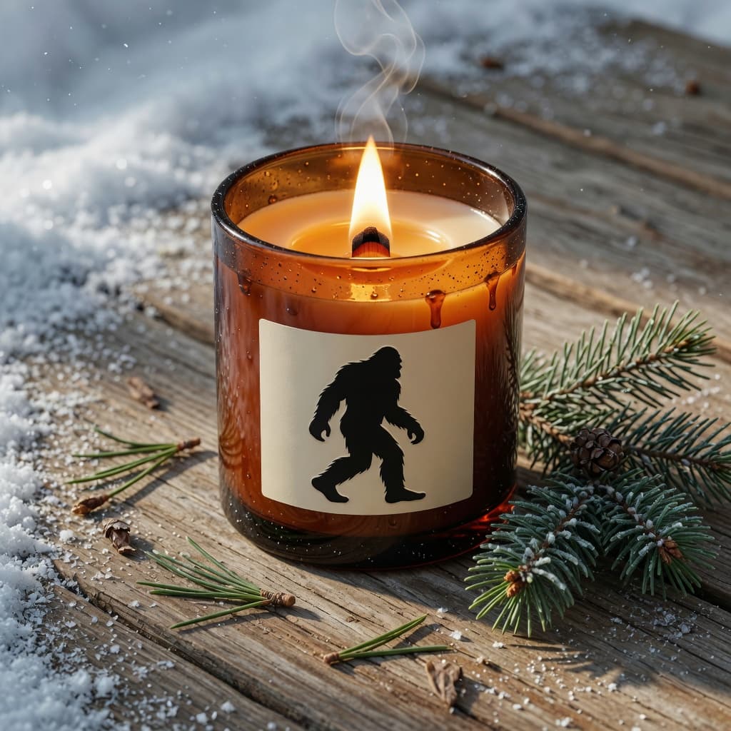 Pine Ridge 9 oz wooden-wick candle, hand-poured in Flagstaff